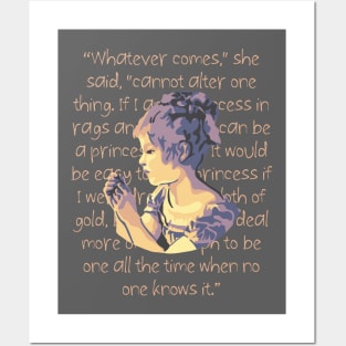 A Little Princess Portrait and  Quote Posters and Art